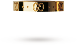 Gucci Icon 18ct Gold Ring - Number (350x350), Png Download