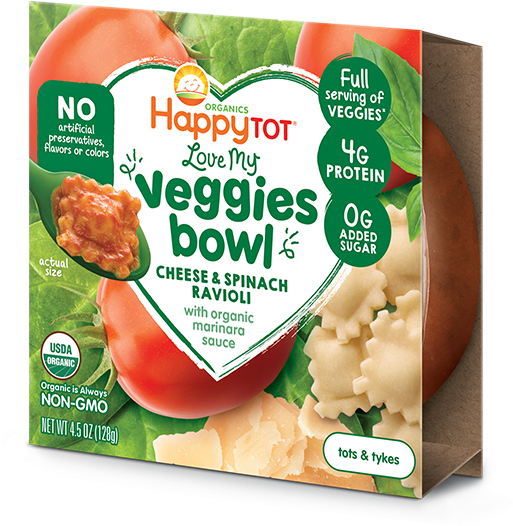 Happyfamily - Happytot Organic Love My Veggies Chickpea (600x600), Png Download