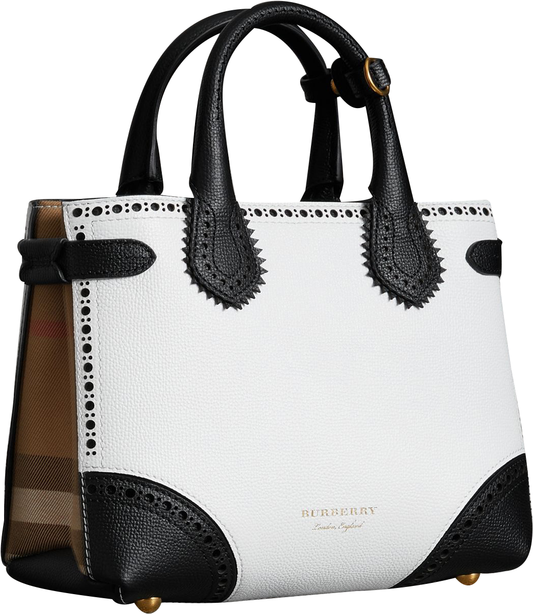 Featured Product - Burberry The Small Banner In Leather And House Check (2200x2200), Png Download