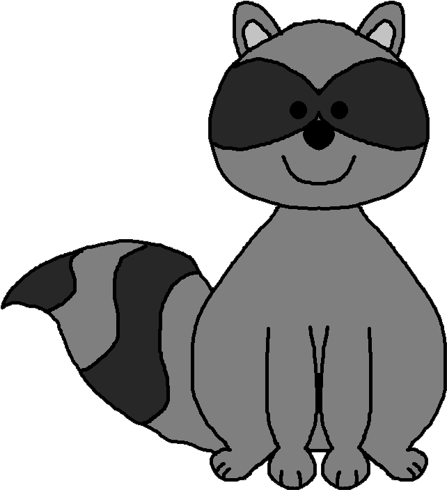 Clip Library Library Collection Of Chester The High - Clipart Of A Raccoon (661x718), Png Download