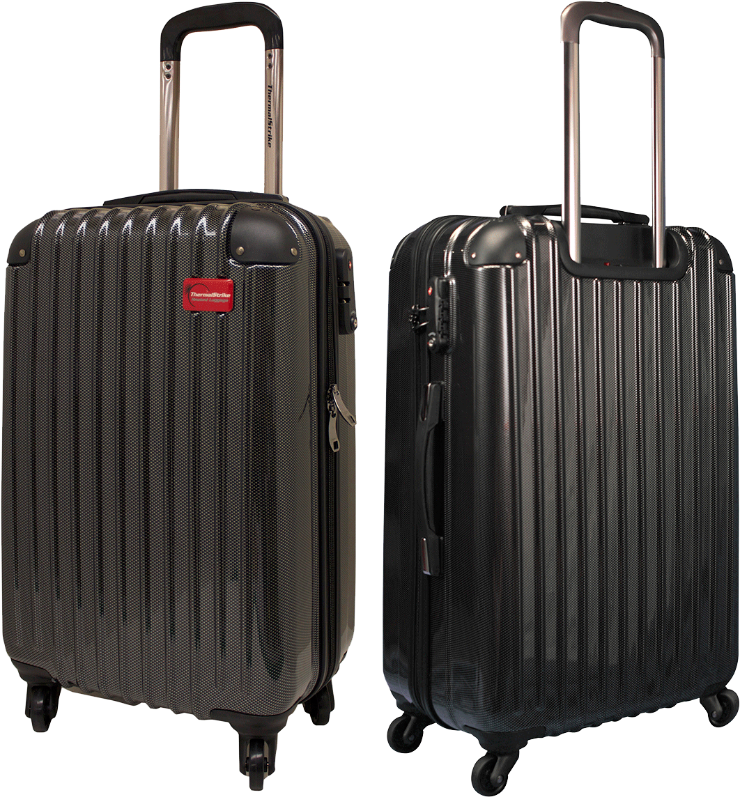 Shiny Black Luggage Png Image - Thermal Suitcases (1200x1200), Png Download