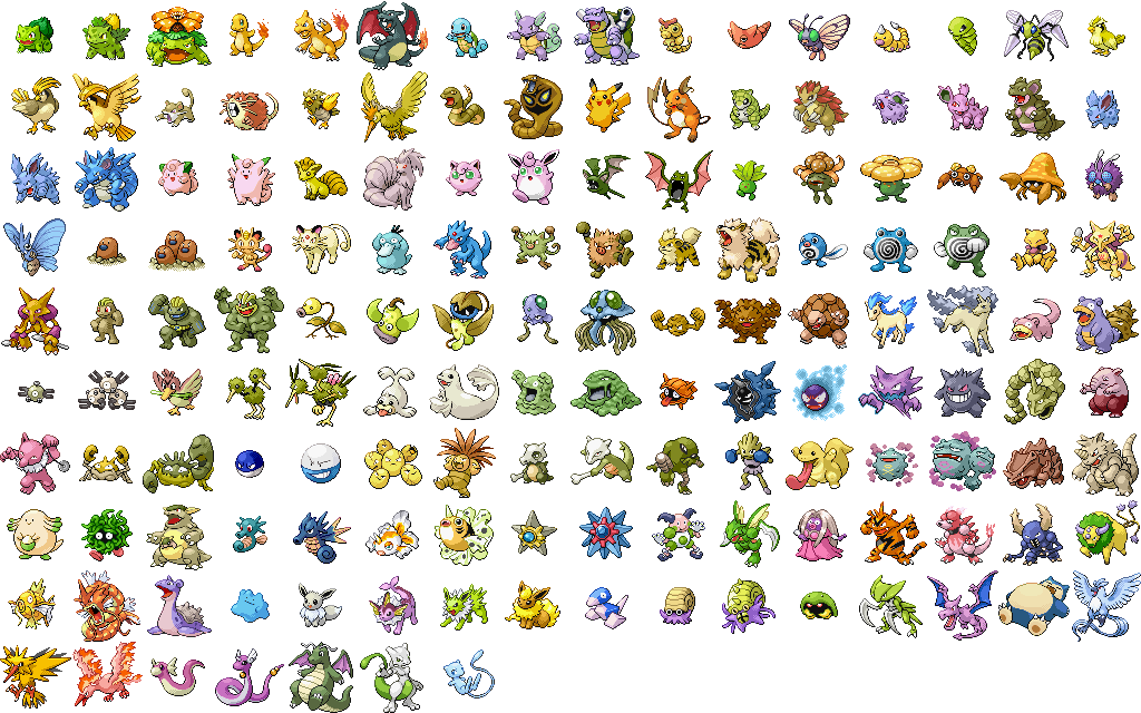Shiny - Pokemon Indigo League All Pokemon (1024x640), Png Download