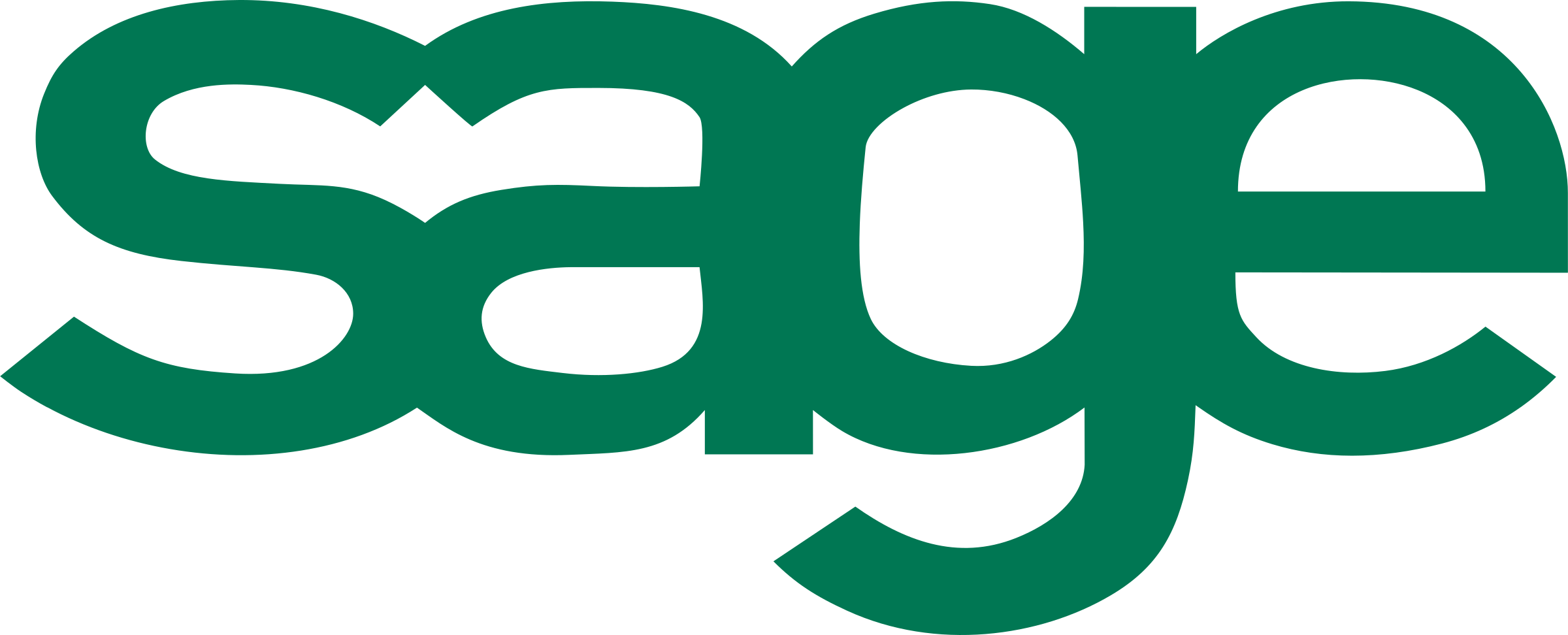 Sage Logo Png Transparent - Sage Logo Transparent (2400x972), Png Download