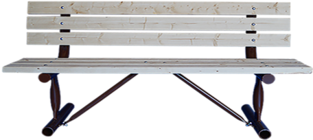 Portable Unfinished Park Bench - Bench (510x600), Png Download