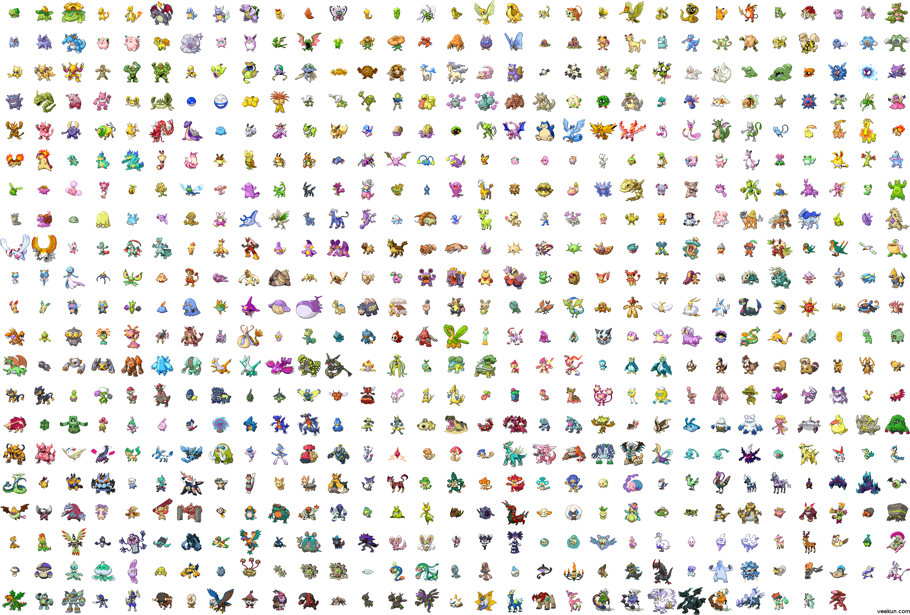 Bw Montage Shiny - Custom Towel Pokemon Custom Bath Towels Hand Towel (2976x2016), Png Download