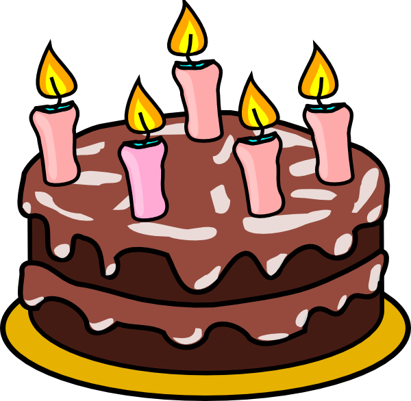 This Free Clipart Png Design Of Birthday Cake For A (600x586), Png Download