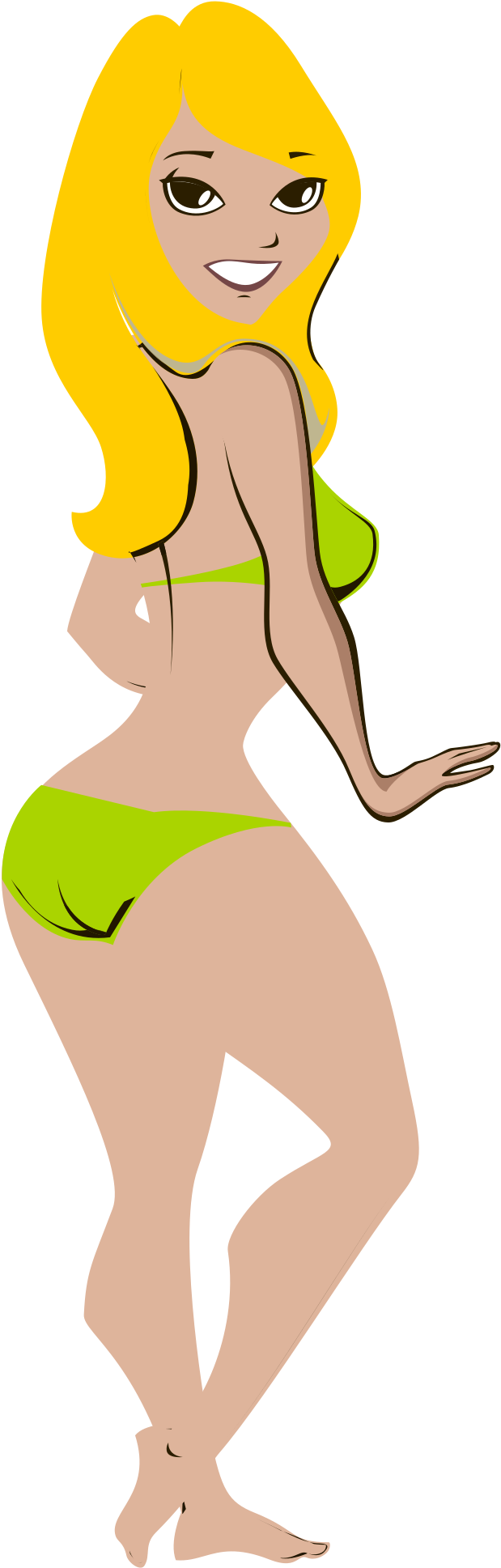 This Free Icons Png Design Of Bikini Girl (1697x2400), Png Download