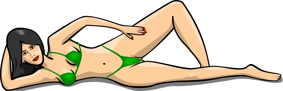 Download This Free Clipart Png Design Of Bikini Girl 2 PNG Image with No Ba...