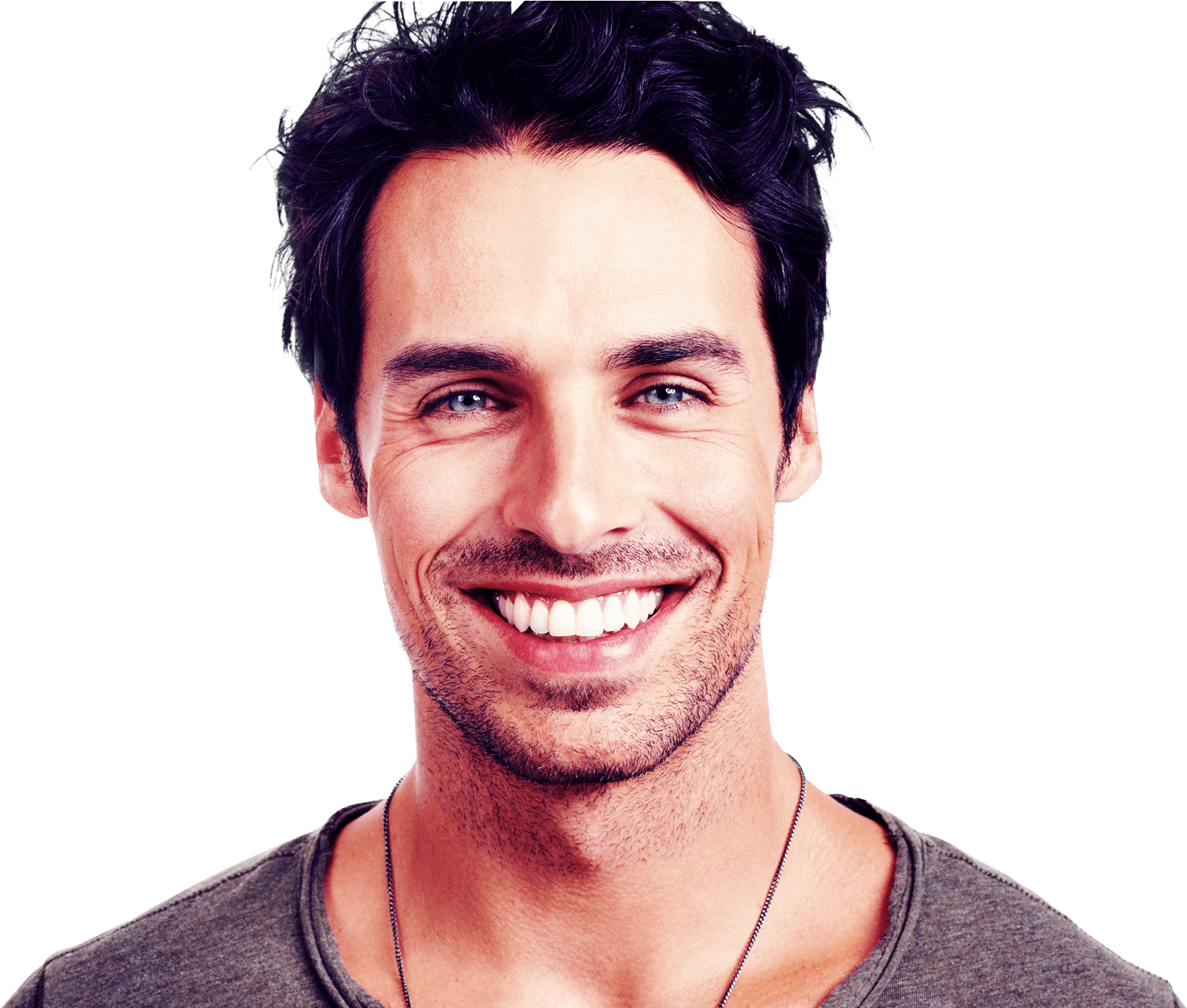 Model - Lt Blue Mens Hair (2658x1365), Png Download