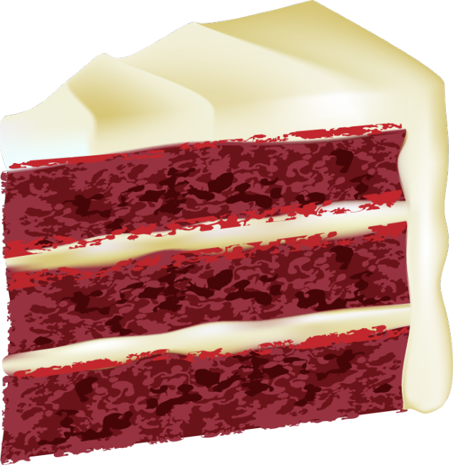Cake Clipart Red Velvet Cake - Red Velvet Cake Clip Art (639x656), Png Download