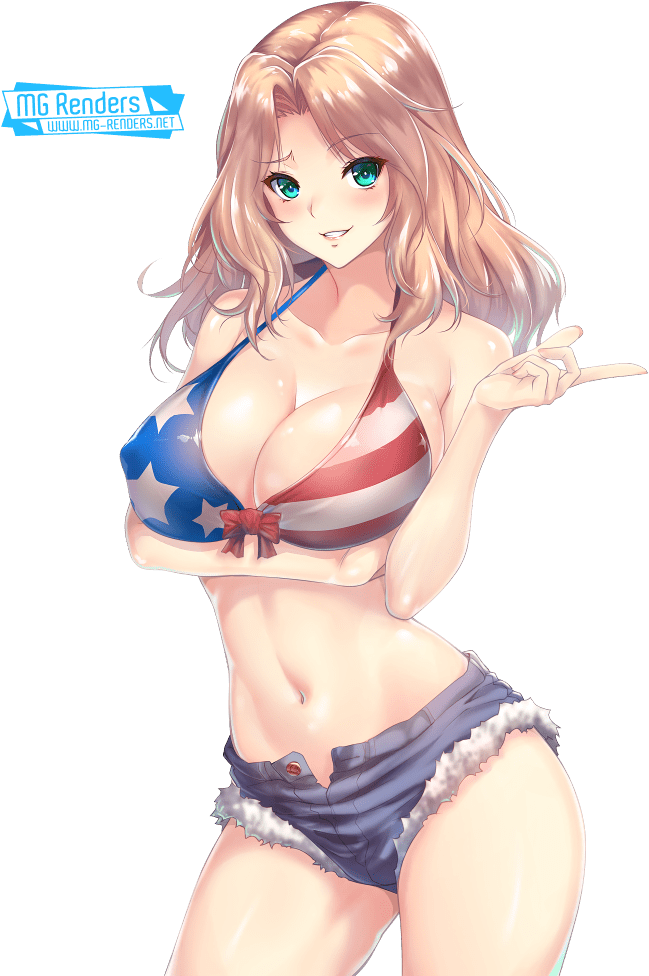 Download Girl Png Free On Mbtskoudsalg - Girls Und Panzer Kay Bikini PNG Image with No Background