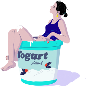 Laura Breiling - Sitting (350x346), Png Download