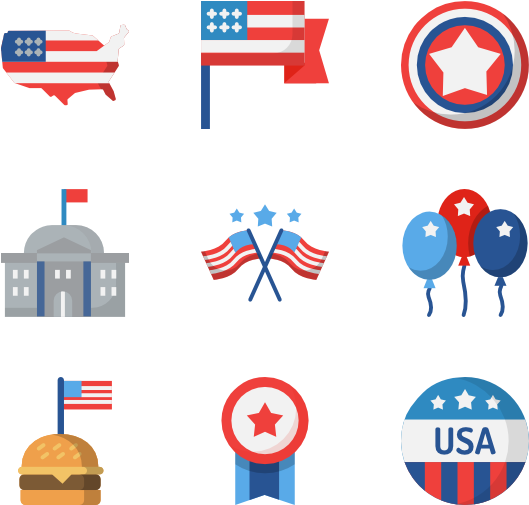 11 July Icon Packs - 4th Of July Icons (600x564), Png Download