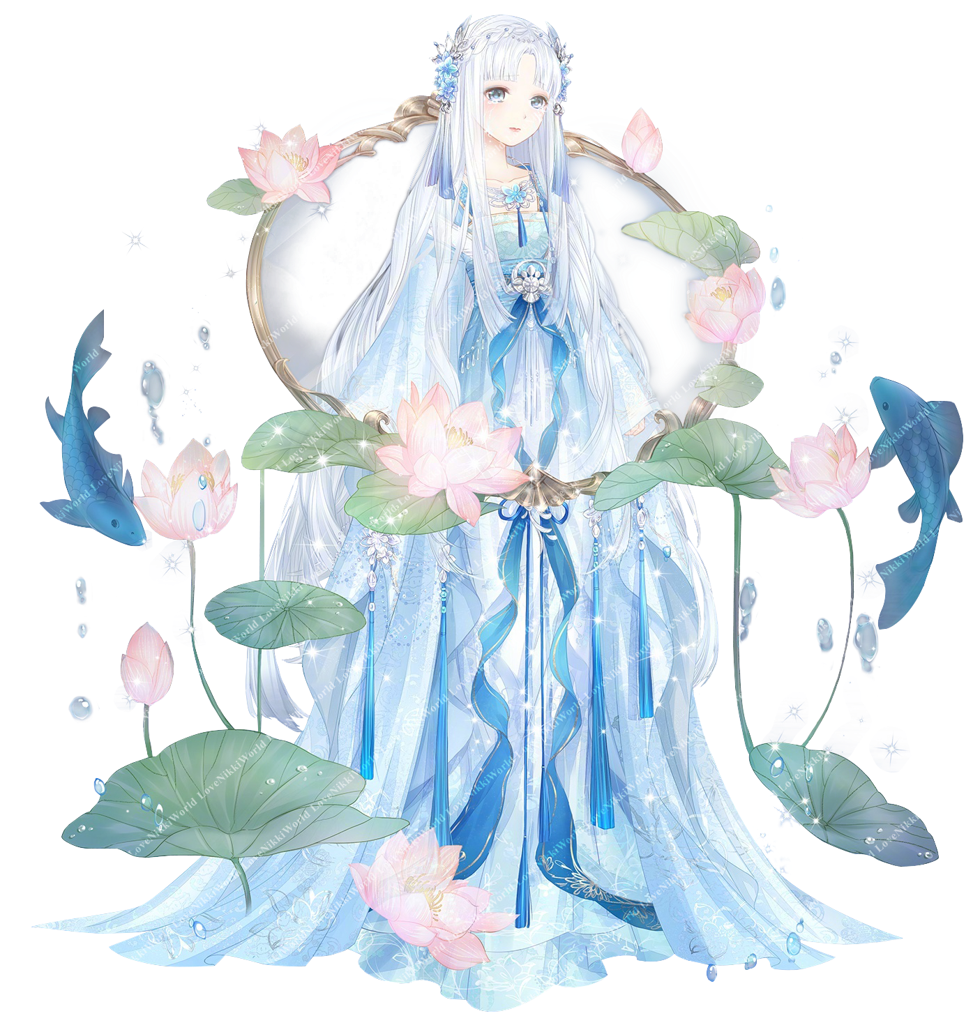 Flower Mirror - Ghost Gathering Love Nikki (1413x1459), Png Download