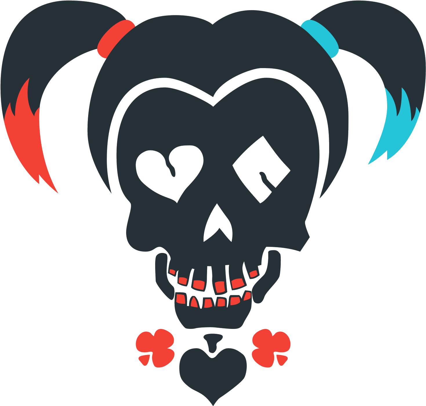 Harley Quinn Suicide Squad Icon - Harley Quinn Logo Gif (1600x1600), Png Download