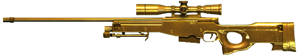 Golden Ak47 Png - Золотая Винтовка (600x337), Png Download