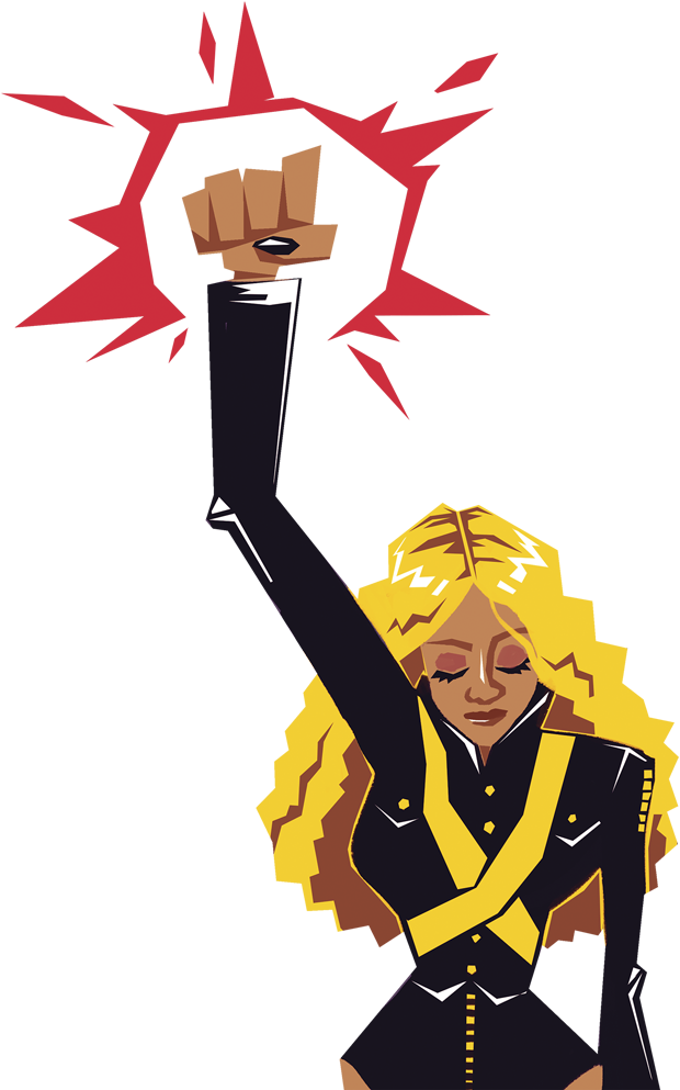Illustration By Brittany England/the Pioneer - Beyonce Art Png (684x1000), Png Download