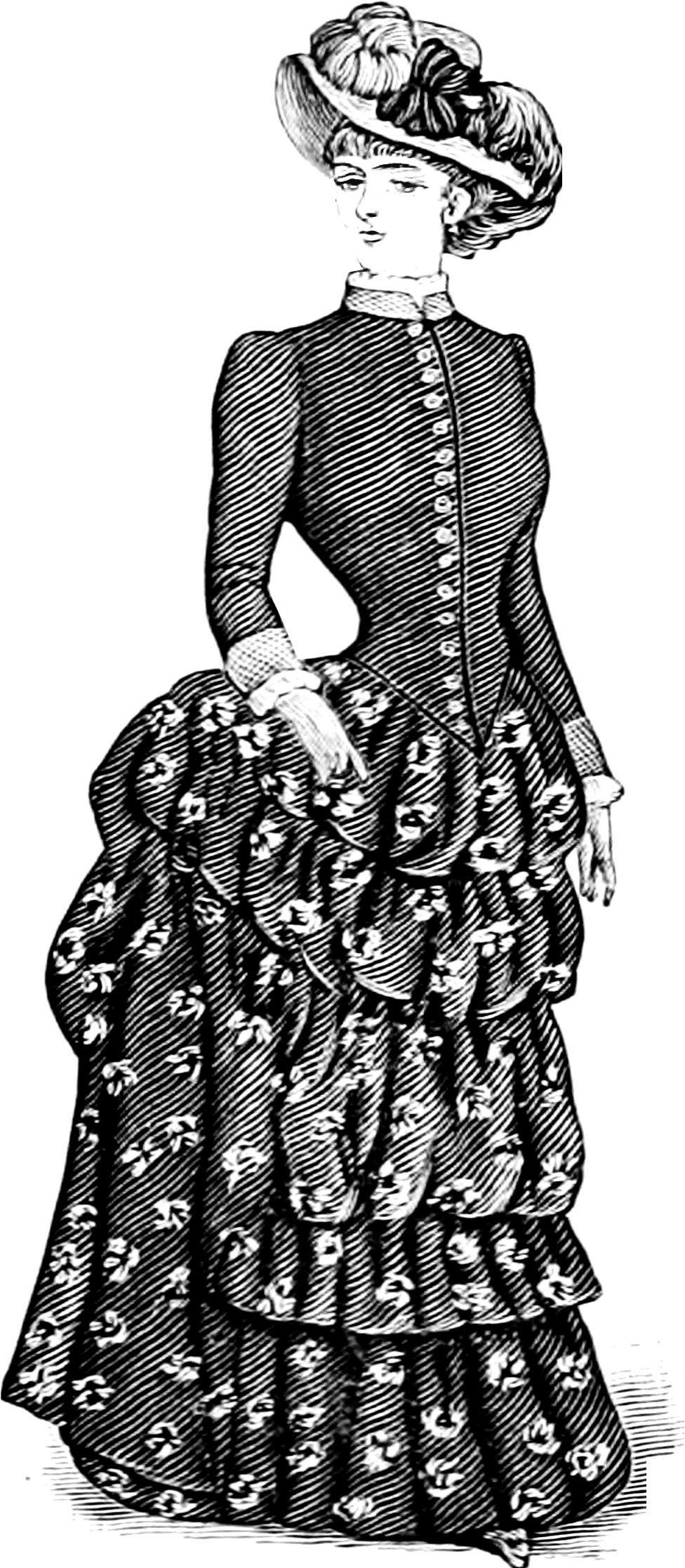 Tags - - Victorian Art No Background (1051x2266), Png Download