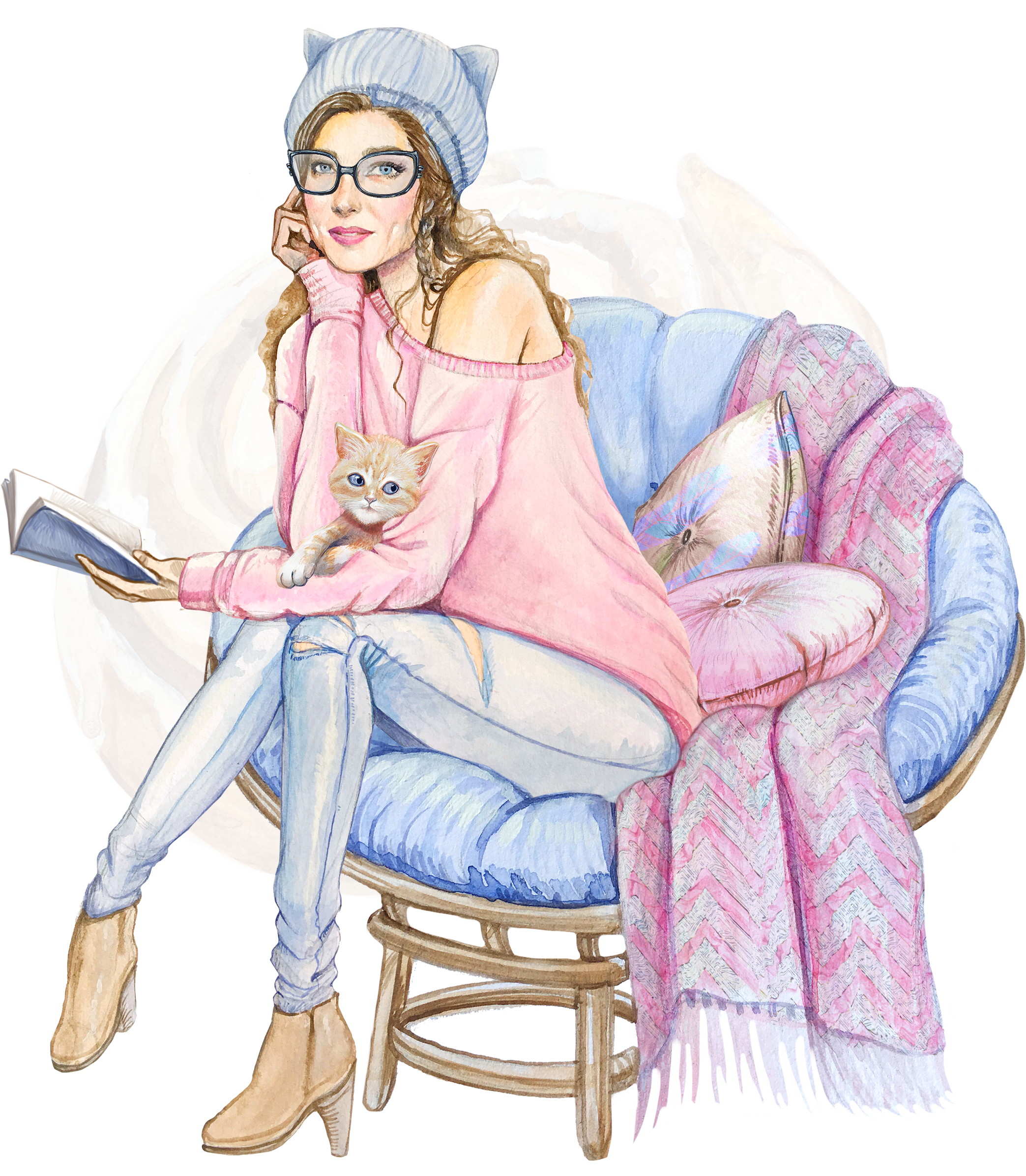 Donut Chair White - Wallpaper (2087x2392), Png Download