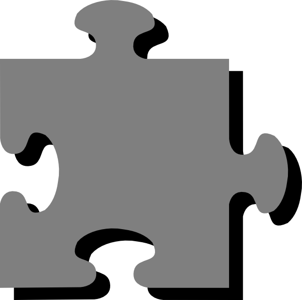 How To Set Use Grey N Black Puzzle Svg Vector (600x597), Png Download