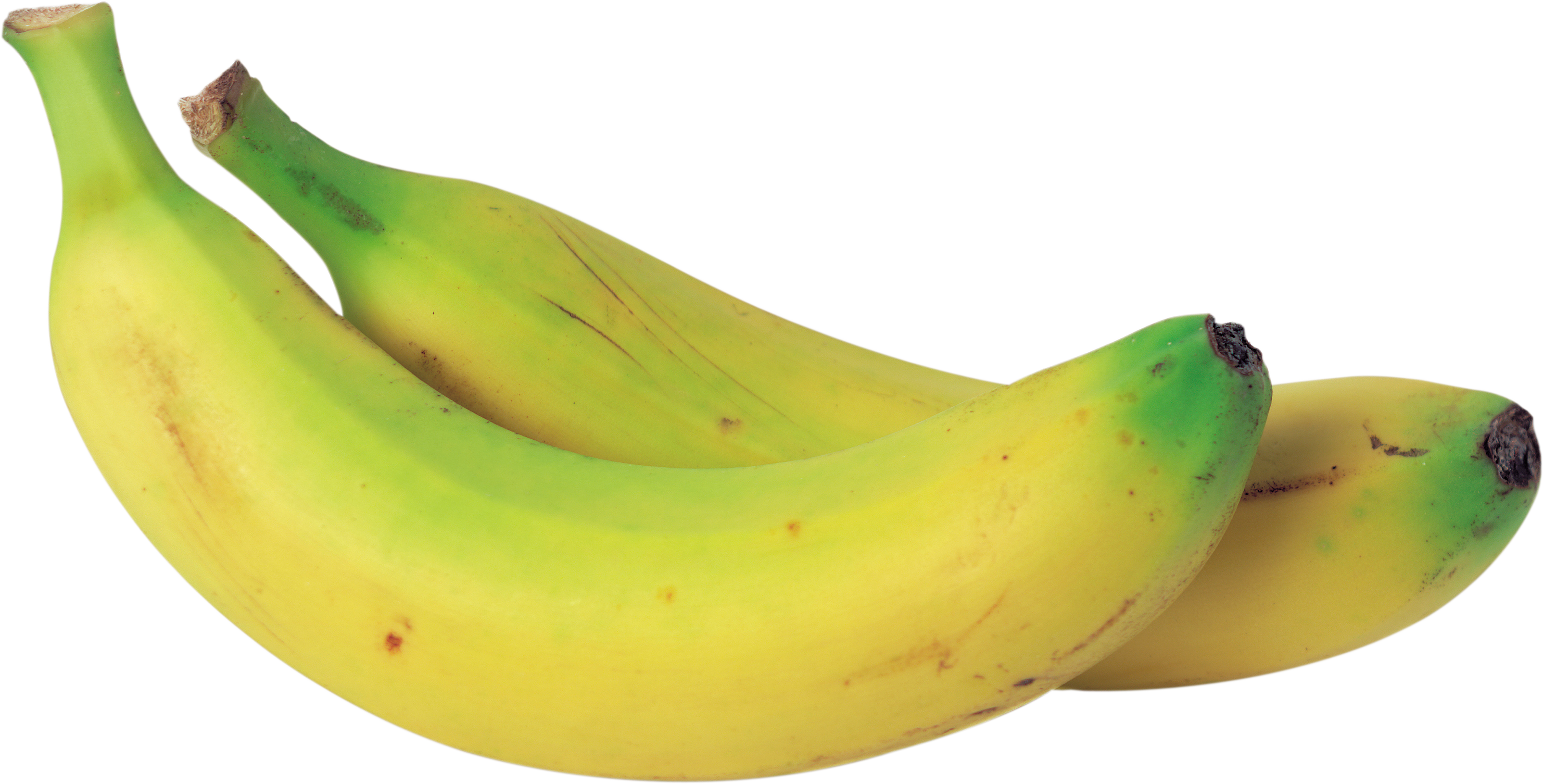 Banana Png Image - Green And Yellow Banana (3208x1631), Png Download