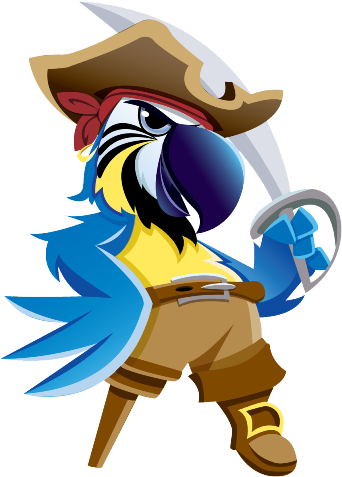 Pirate Parrot Png Photos - Pirate Parrot Transparent Background (686x1024), Png Download