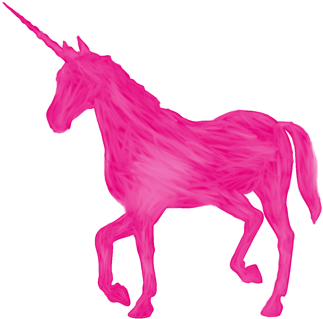 Aries Fue El Vanguardista, Él Creó La Idea De Hacer - Unicorn Silhouette Easy (1280x1209), Png Download