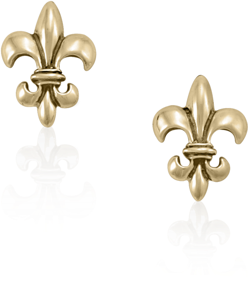 Fleur De Lis Earrings - Earring (1520x1020), Png Download