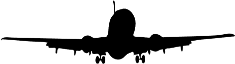 Plane Icon 3 - Barcelona El Prat Airport (500x250), Png Download