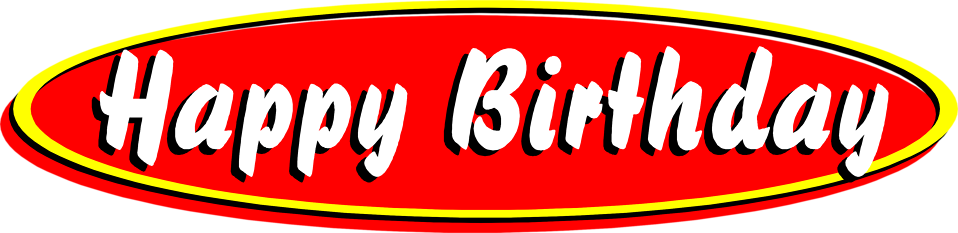 Happy Birthday Text Pv Clipart - Birthday Text Png Hd (958x233), Png Download