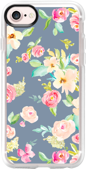 Sweet Cute Watercolor Flowers Iphone Case - Iphone (282x560), Png Download