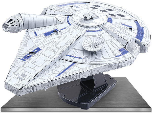 Picture Of Lando's Millennium Falcon - Iconx Metal Earth Star Wars (600x600), Png Download