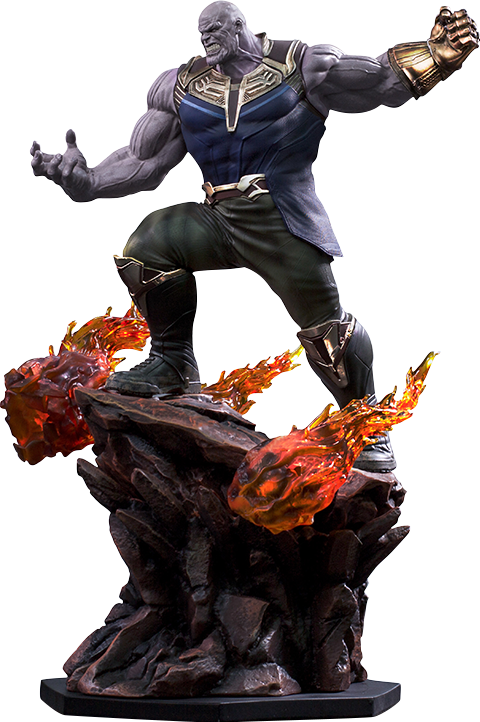 77" Marvel Statue Thanos - Thanos Infinity War Statue (480x722), Png Download
