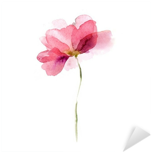 Watercolour Flower Wall Art (400x400), Png Download