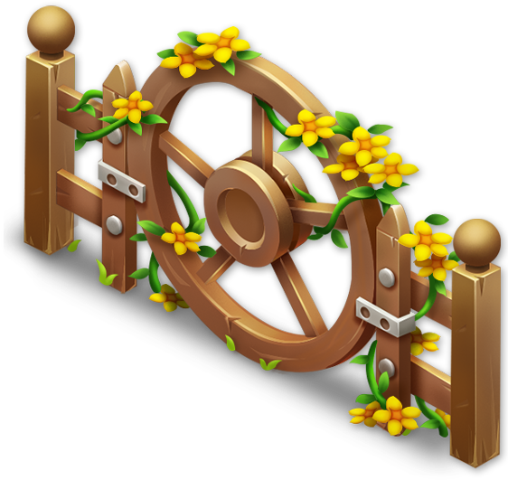 Wheel Fence - Wheel Fence Hay Day (565x565), Png Download