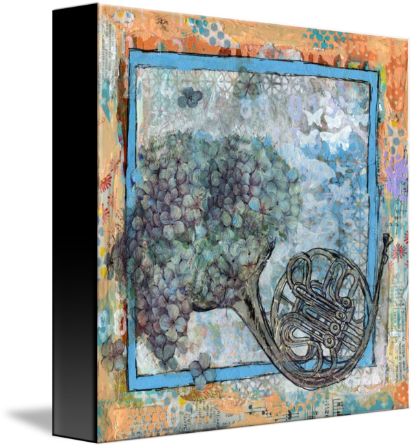 Bright Bell Blossoms - Modern Art (602x650), Png Download