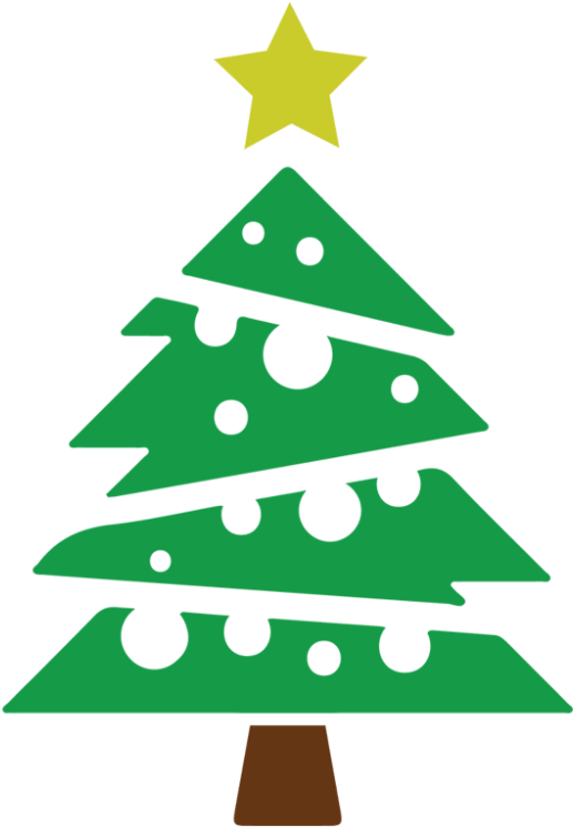 Christmas Tree Vector Icon - Abstract Christmas Tree Vector Png (500x500), Png Download
