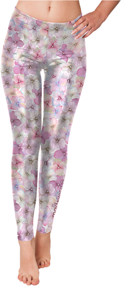 Flowers Watercolor Pattern Leggings - Leggings (403x600), Png Download