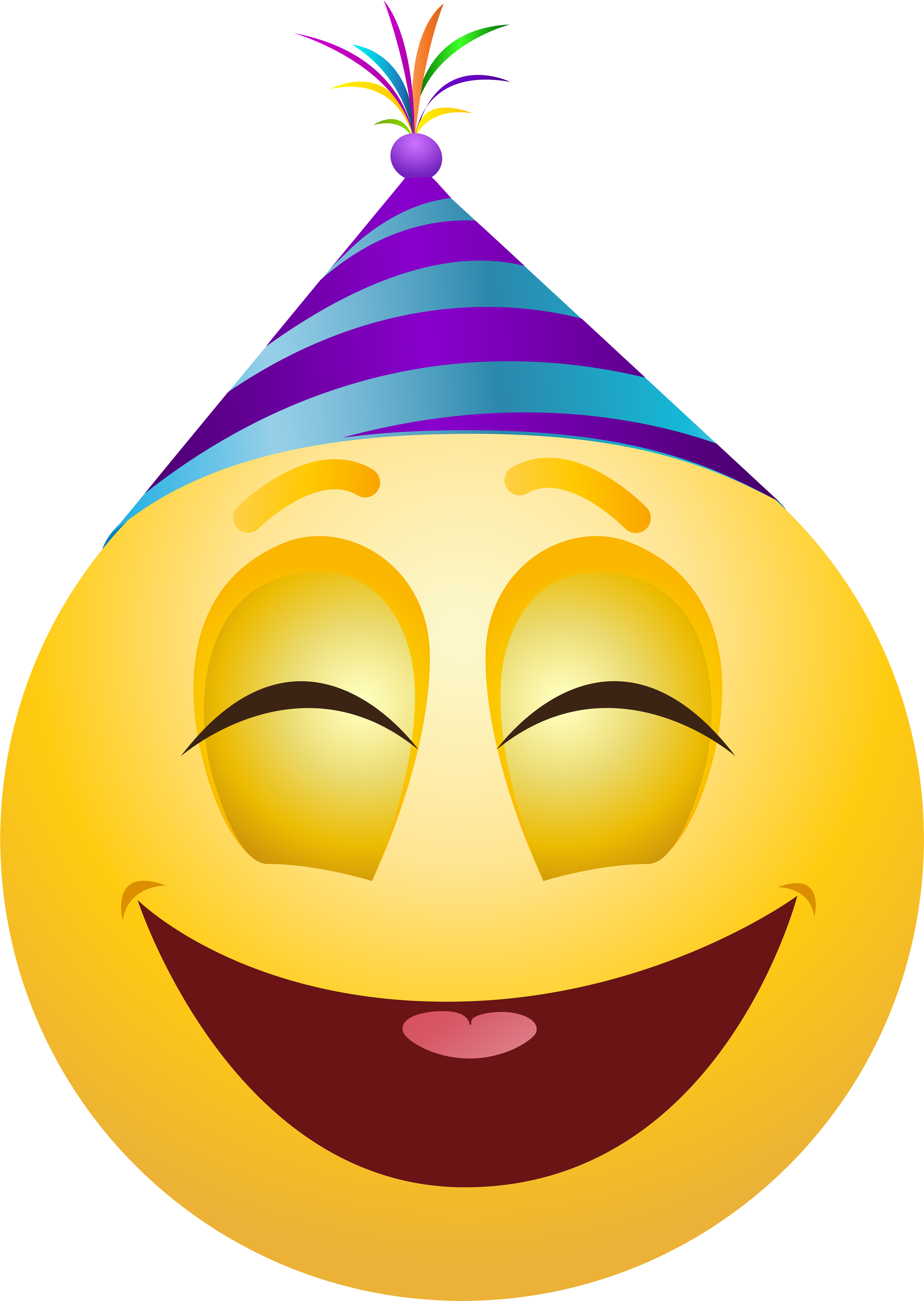 Party Emoticon Png Clip Art - Emoji Party Png (356x500), Png Download