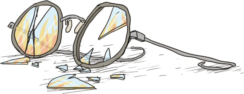 Clip Art Freeuse Stock Four Your Eyes Only - Shell And The Glasses (791x305), Png Download