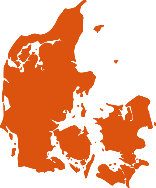 Hand Drawn Watercolor Denmark Flag Royalty Free Vector - Denmark Map Vector Free (498x597), Png Download