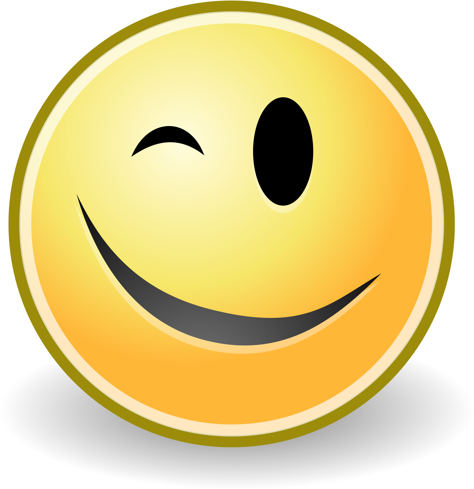 Pix For Wink Smiley Thumbs Up - Wink Face (582x599), Png Download