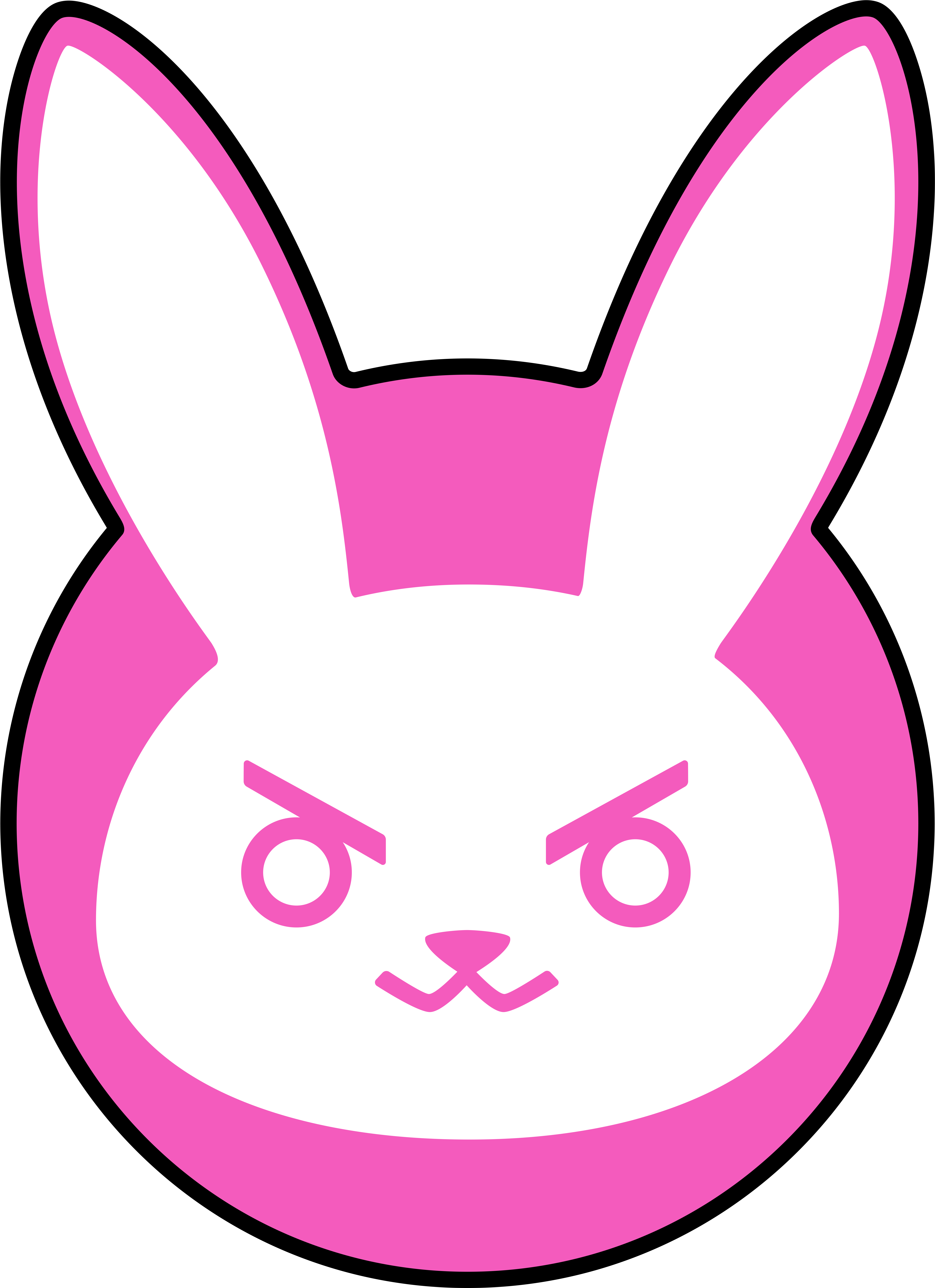 I Love This D - Overwatch Dva Icon (772x1036), Png Download