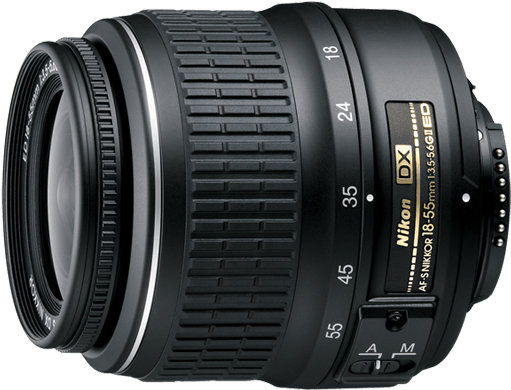 18-55mm Kit Lens - Nikon 18-55mm F3.5-5.6 Af-p Dx Nikkor Lens (532x407), Png Download