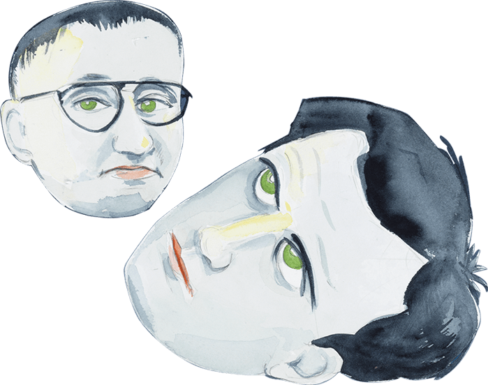 Heads - World Redrawn: Eisenstein And Brecht In Hollywood [book] (699x552), Png Download