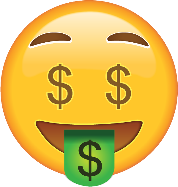 Download Ai File - Money Face Emoji (640x640), Png Download