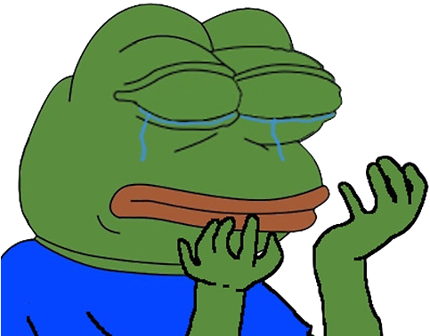 Crying Pepe Png - Pepe Cry Png (495x495), Png Download