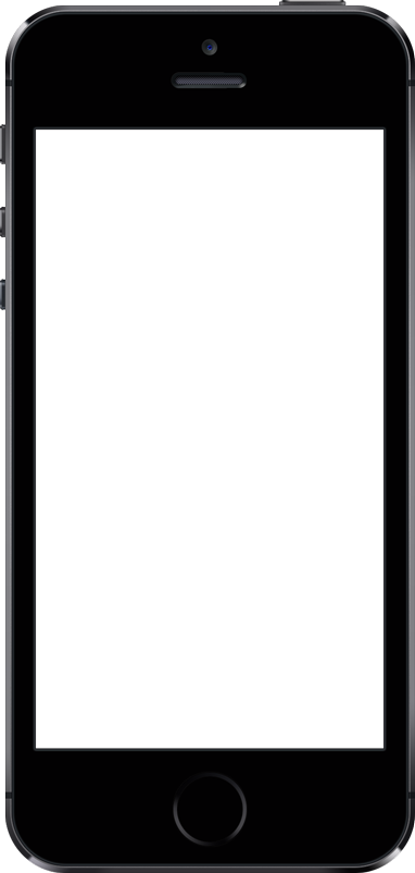Iphone5 - Mobile In Png Format (382x802), Png Download