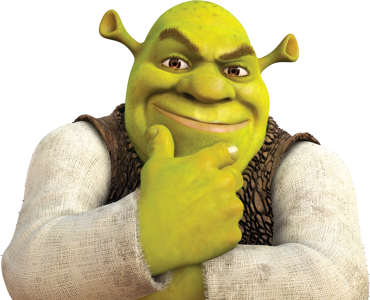 Shrek - Shrek With Thumbs Up (1500x1000), Png Download