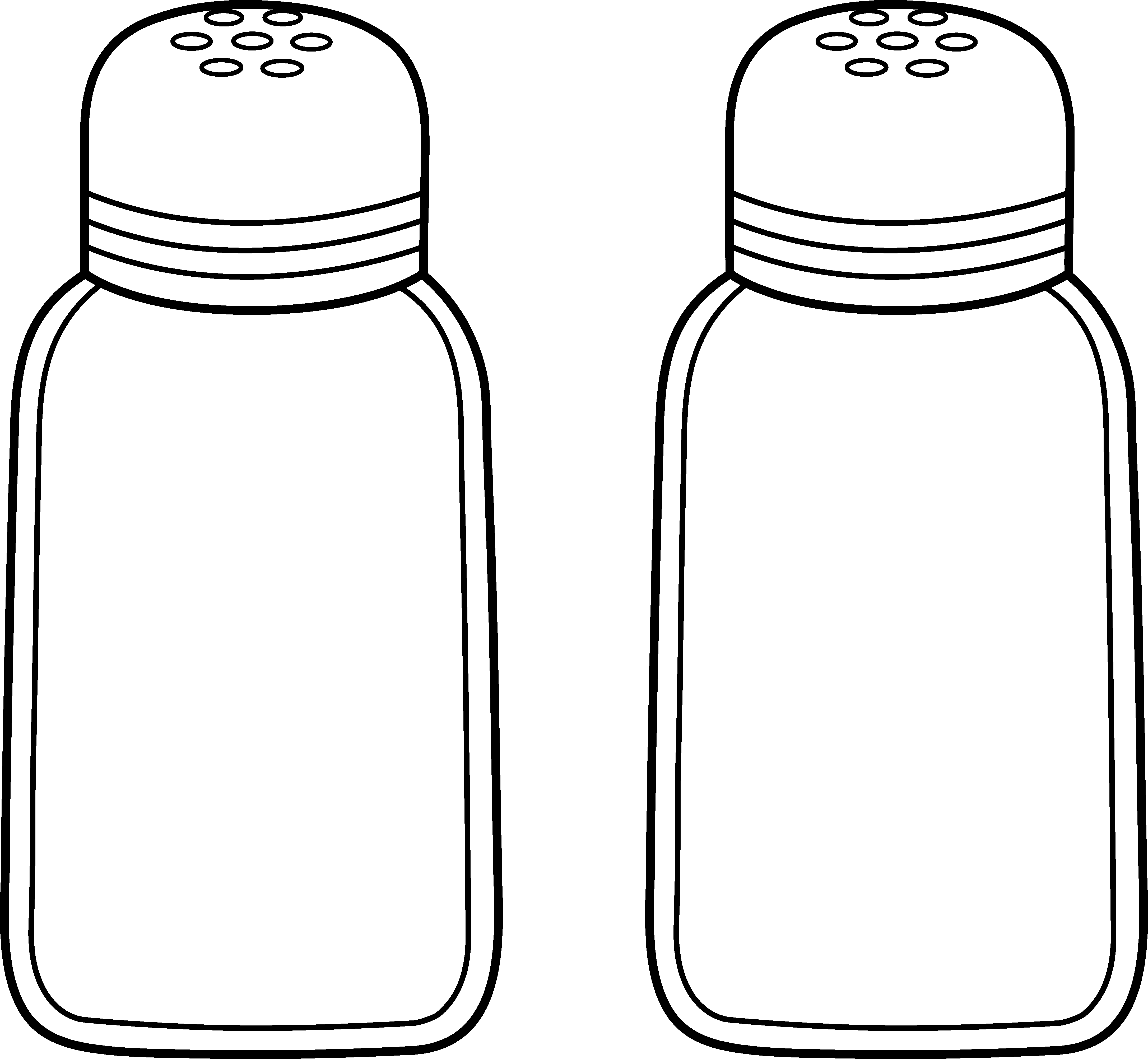 Pictures Of Salt Shakers - Clip Art (4345x4008), Png Download